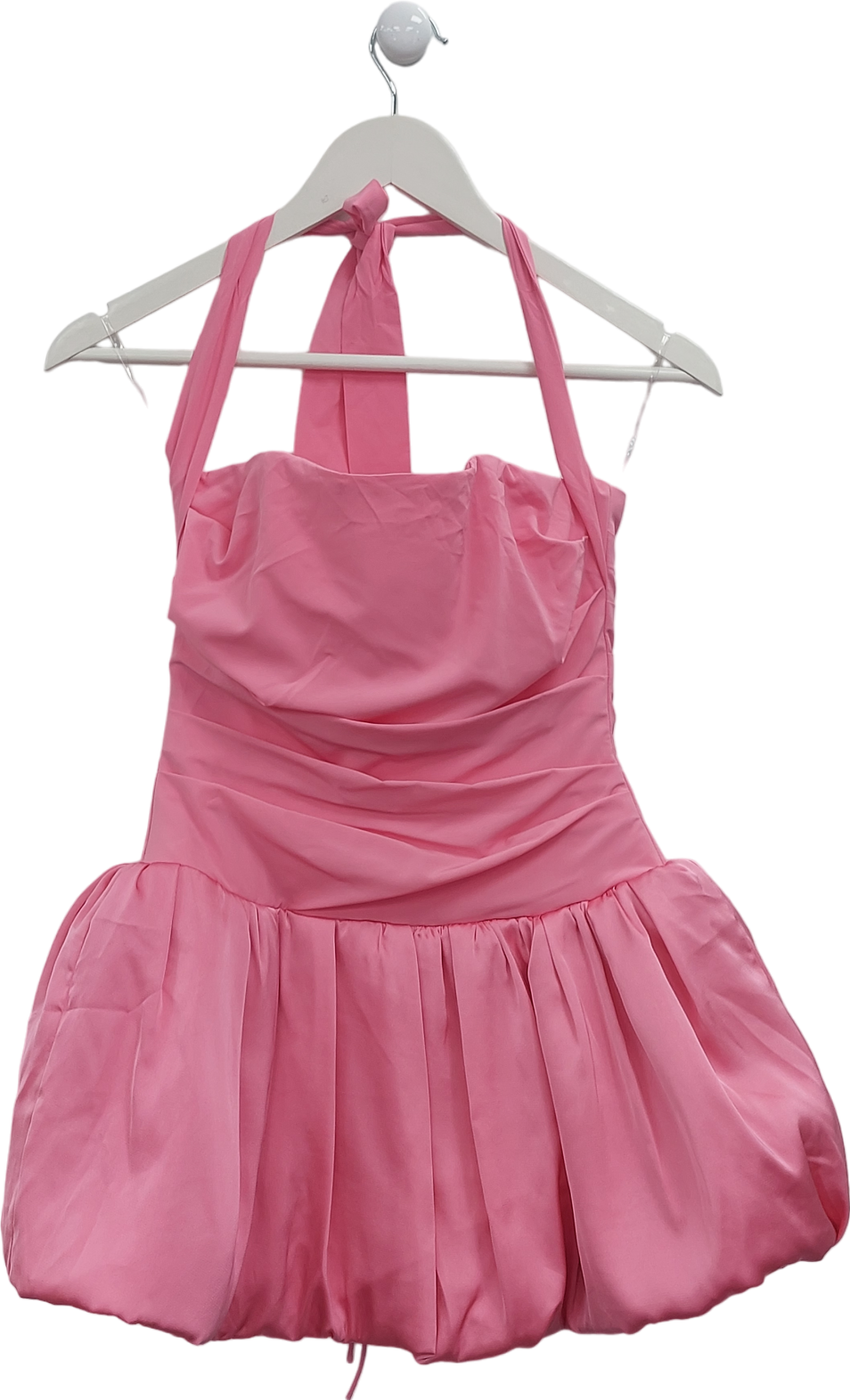 Oh Polly Hot Pink Halter Mini Dress UK 8