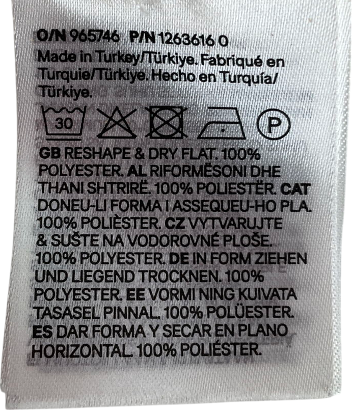 H&M White Short-sleeved Cardigan UK S