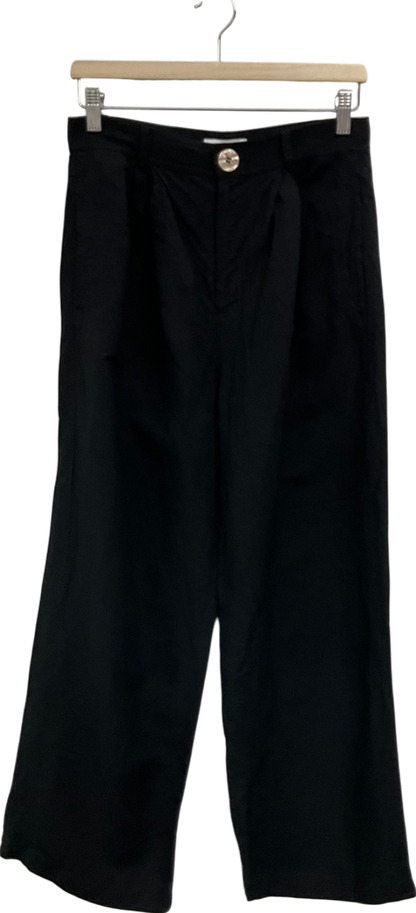 & Other Stories Black Relaxed Breezy Trousers UK 10