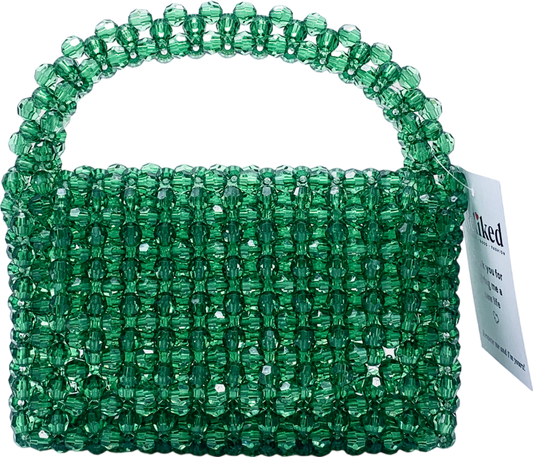 Melie Bianco Green Sherry Beaded Bag One Size
