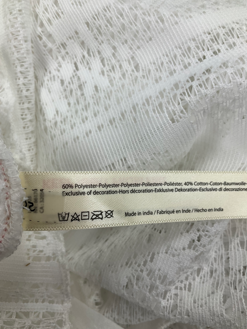 Free People White Lace Frill Mini Dress UK XS