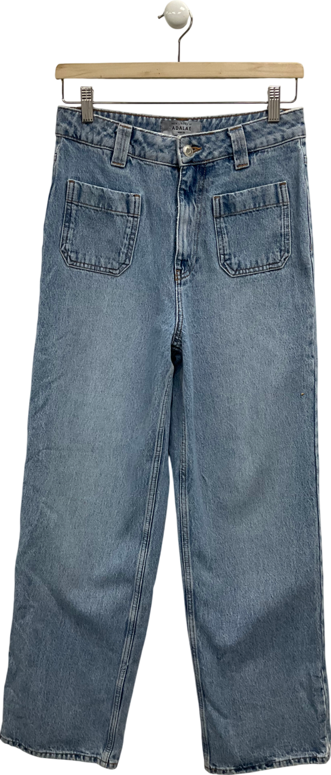 New Look Blue Adalae Wide Leg Jeans UK 8