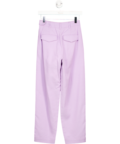 ME&EM Purple Textured Tapered Trouser UK 4