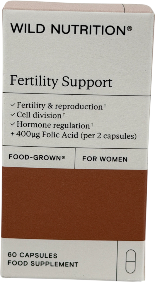 Wild Nutrition Food-grown Fertility Support 60 capsules