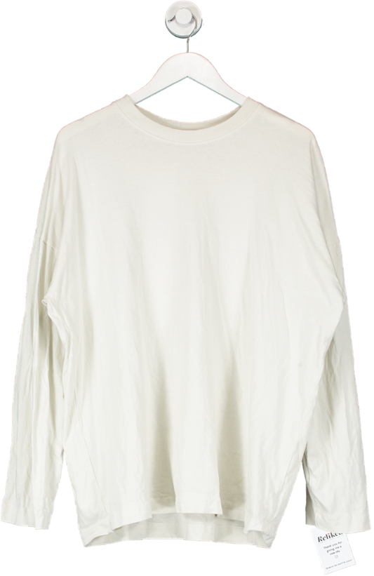 Joah Brown Cream Vintage Long Sleeve T Shirt UK M/L