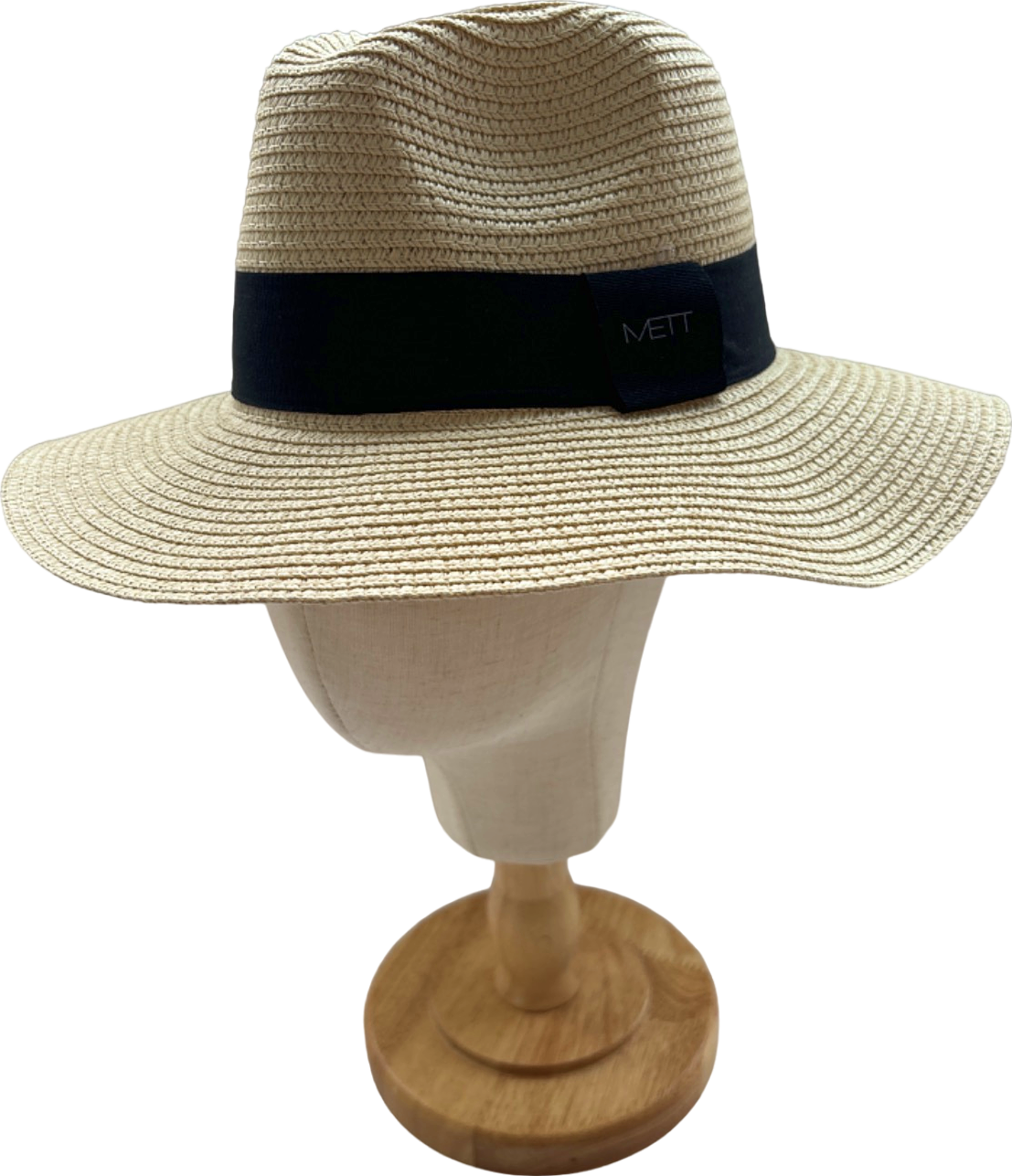 MKT Beige Straw Sun Hat One Size