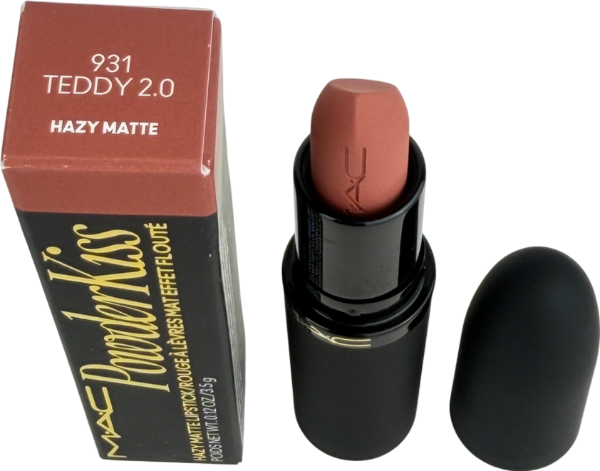 MAC Powder Kiss Hazy Matte Lipstick 931 Teddy 3.5g