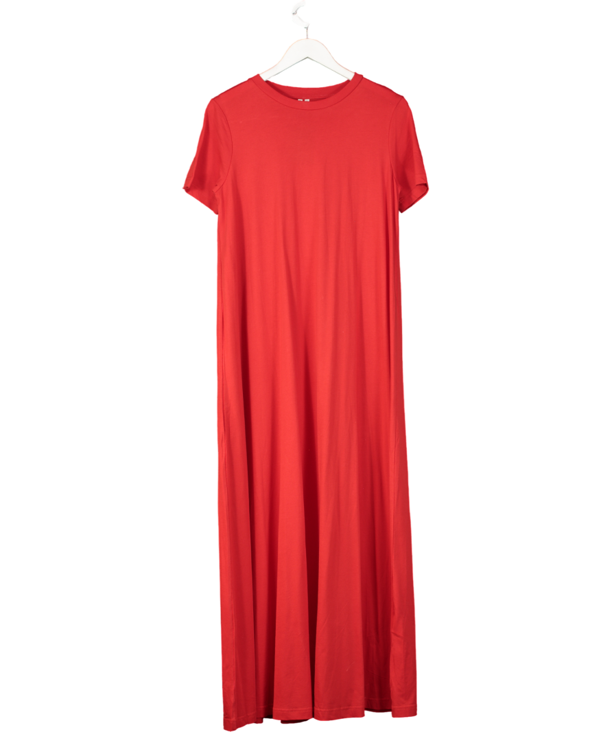 Arket Red Relaxed T-shirt Dress UK S