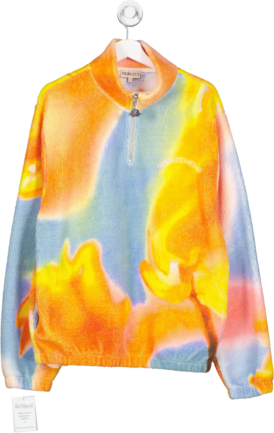 FIORUCCI Multicoloured Watercolour Zip Fleece UK M
