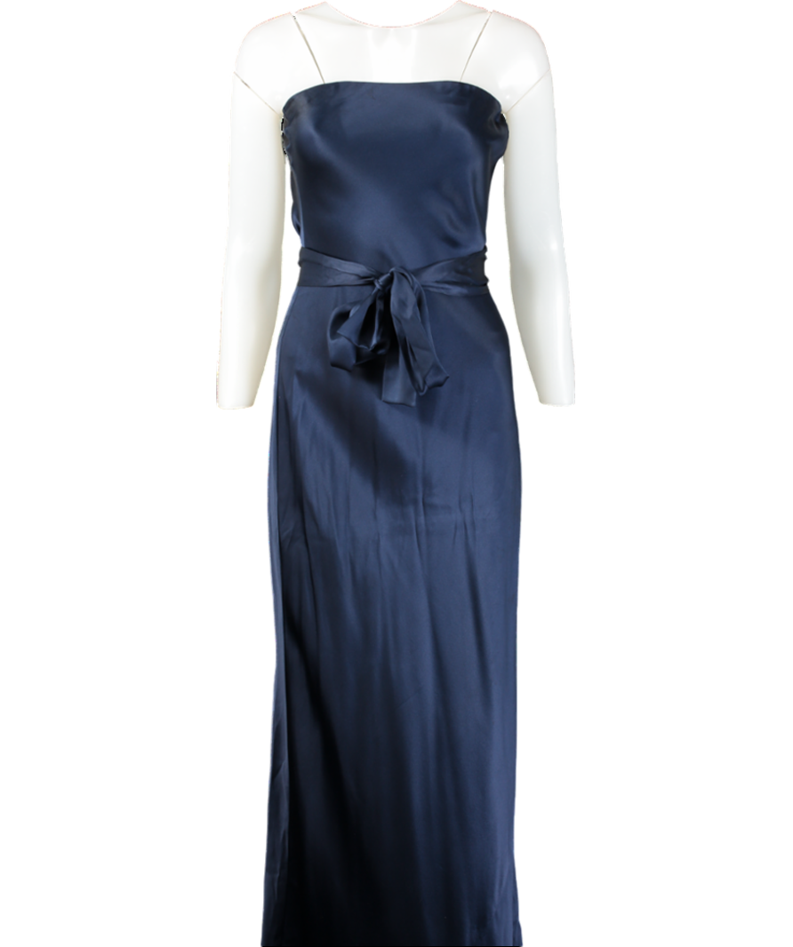 Reformation Blue Silk Maxi Dress UK M