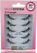 SALON SYSTEM 3/4 Length No.022 Wispy Volume Lashes (5 Pack) 022 X5