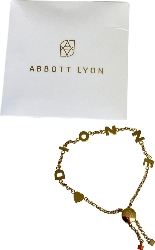 Abbott Lyon Metallic Made Mine Name Bracelet