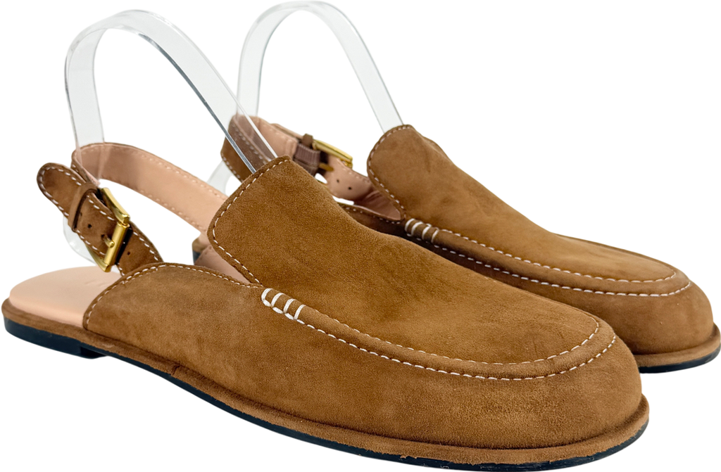 BODEN Slingback Clog Golden Brown UK 8 EU 41
