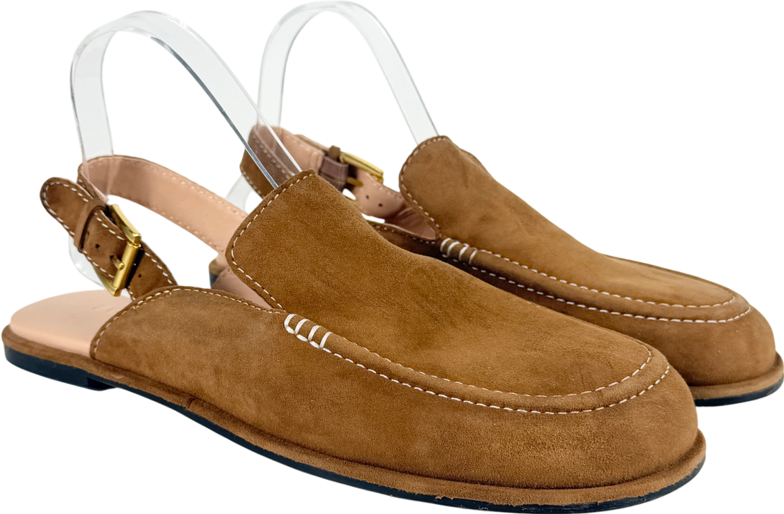 BODEN Slingback Clog Golden Brown UK 8 EU 41