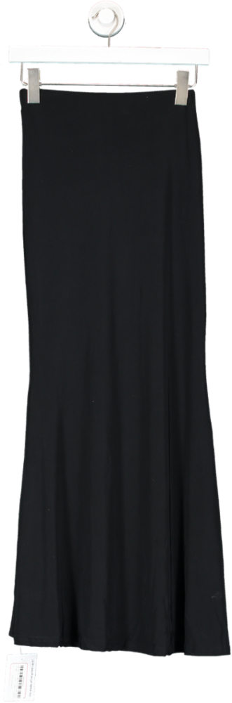 Topshop Black Stretch Maxi Skirt UK 4