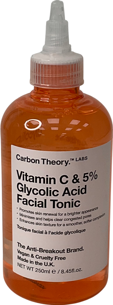 carbon theory 5% Glycolic Acid & Vitamin C Face Toner 250ml