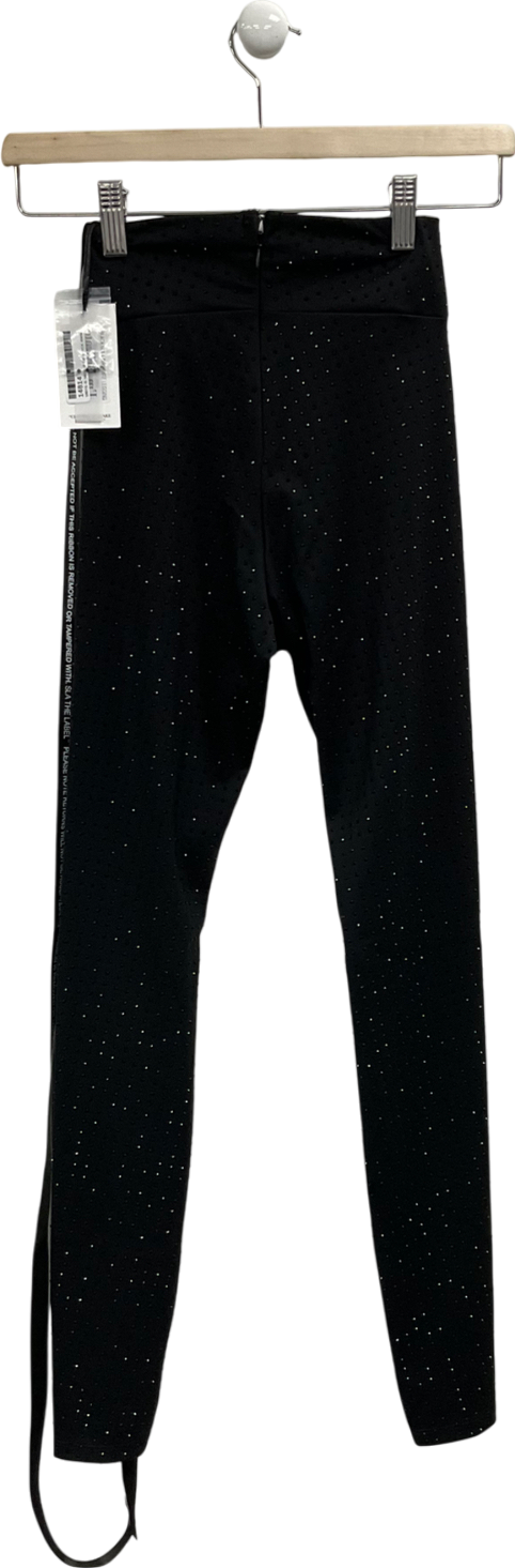 SLA the label Black Nola Dimante Leggings UK XXS
