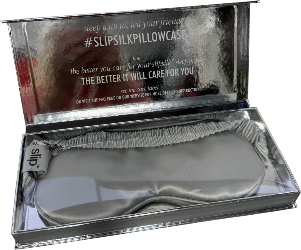 SLIP Light Grey Contour Sleep Mask Grey