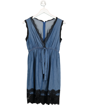 Dolce & Gabbana Blue Denim Mini Dress UK 12