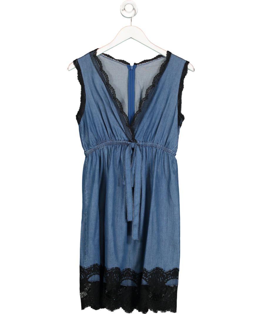 Dolce & Gabbana Blue Denim Mini Dress UK 12