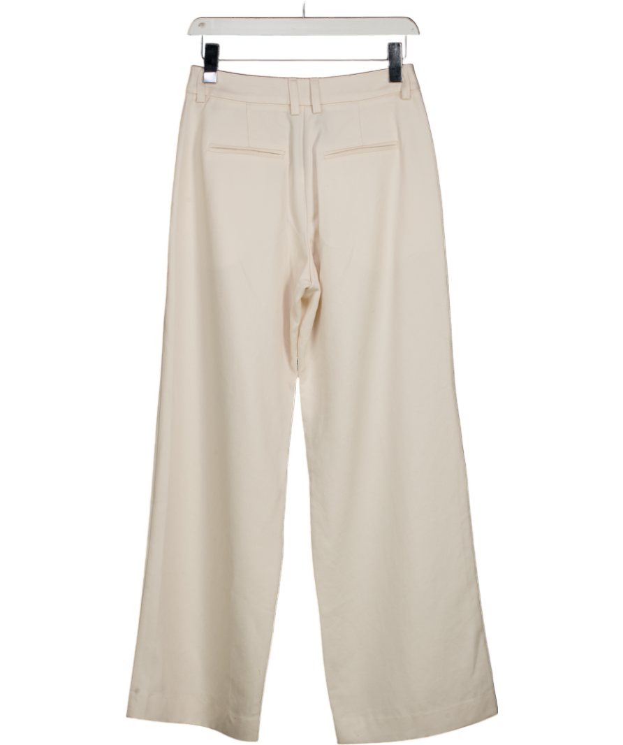djerf avenue Cream Occasion Pants White UK XS