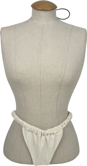 Kasela Ruched Bikini Bottoms In Cream UK S