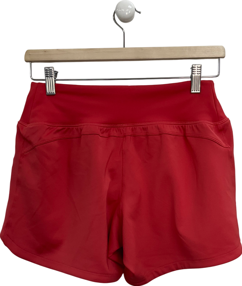 adidas Red Triple Stripe Running Shorts UK S