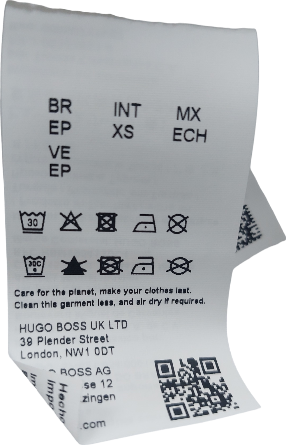 hugo boss White Ribbed Cropped Vest UK XS