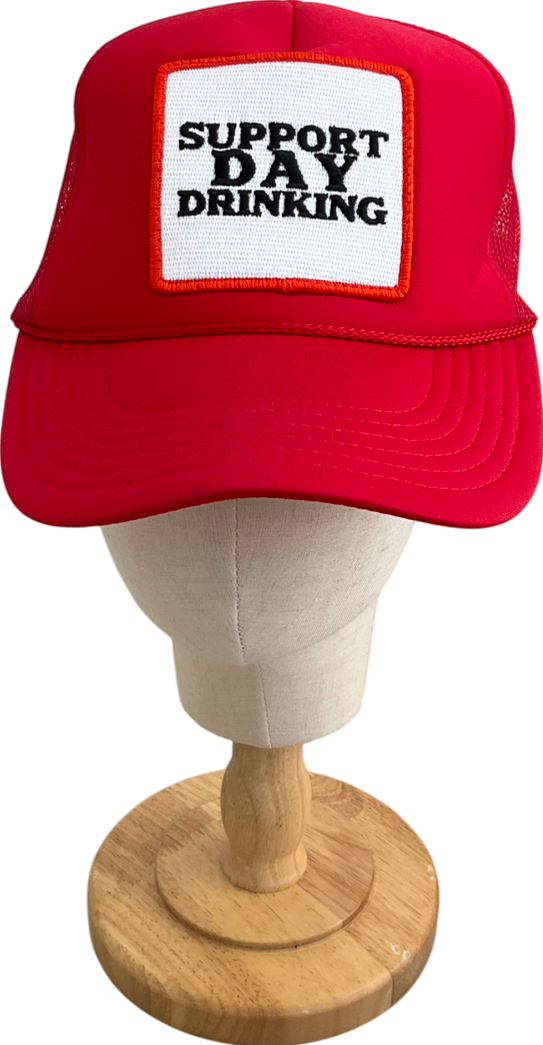 Friday Feelin Red Support Day Drinking Cap One Size