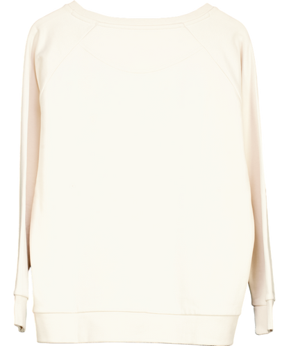 Eleven Loves Cream Je T'aime Vintage Sweatshirt UK L