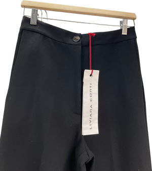 liviana conti Black Trousersalone Donna Wide Leg Trousers UK 8