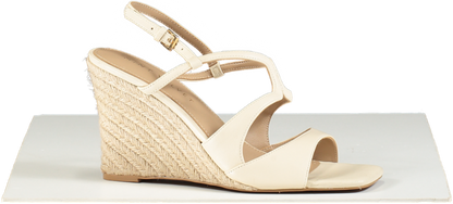 Mint Velvet Cream Pip Espadrille Wedges UK 7