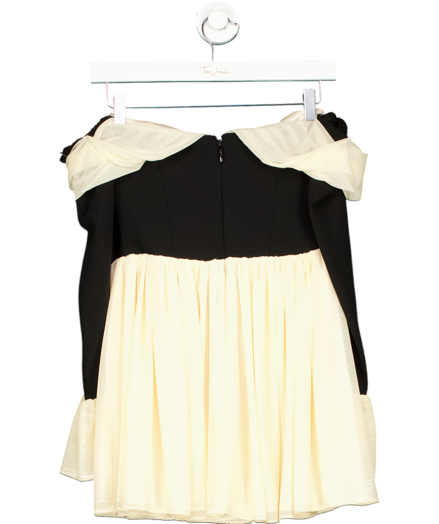 House of CB Black Alana Off Shoulder Dress UK S