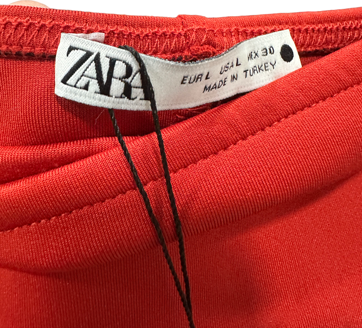 Zara Red Cowl Neck Camisole Top UK L