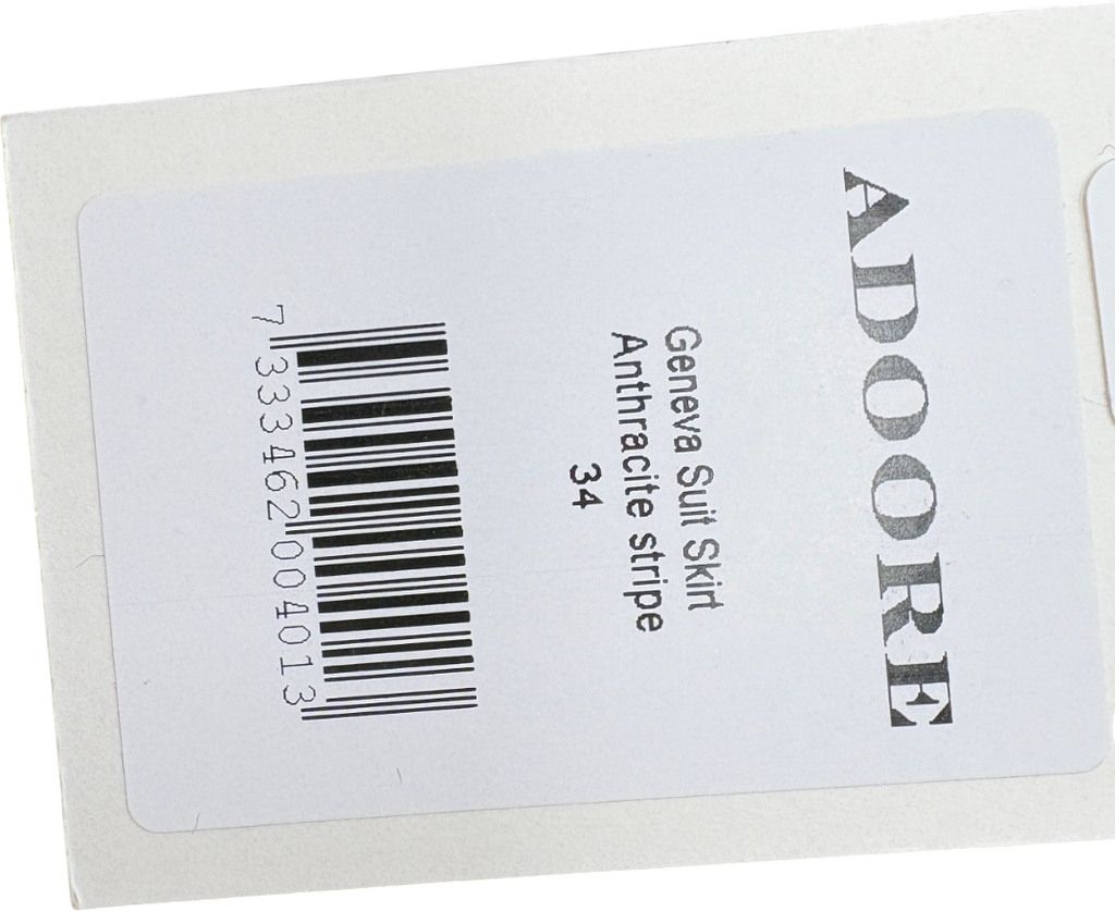 Adoore Grey Geneva Wool Suit Skirt UK 6