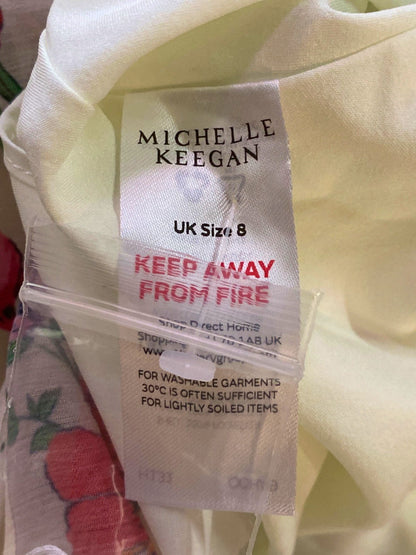 Michelle Keegan Cream Floral Mini Dress UK 8
