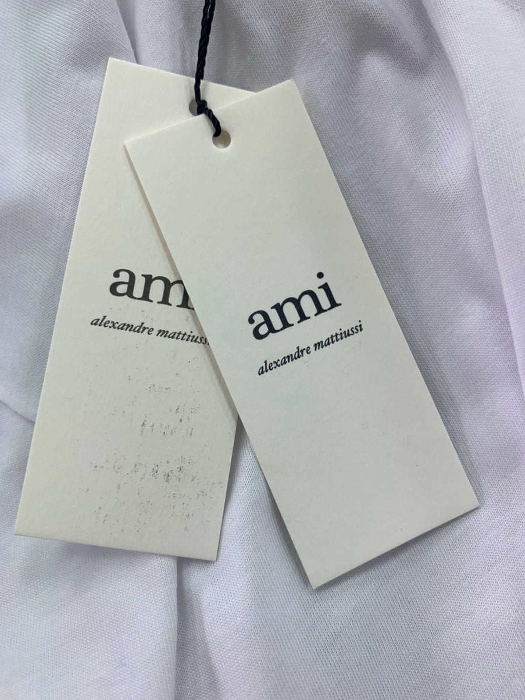 AMI White De Coeur T-Shirt UK S