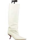 GIA BORGHINI Cream X Rhw Kitten Heel Retro Boot UK 7 EU 40 👠