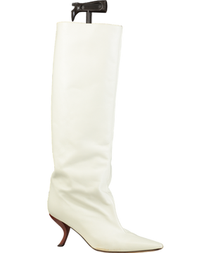 GIA BORGHINI Cream X Rhw Kitten Heel Retro Boot UK 7 EU 40