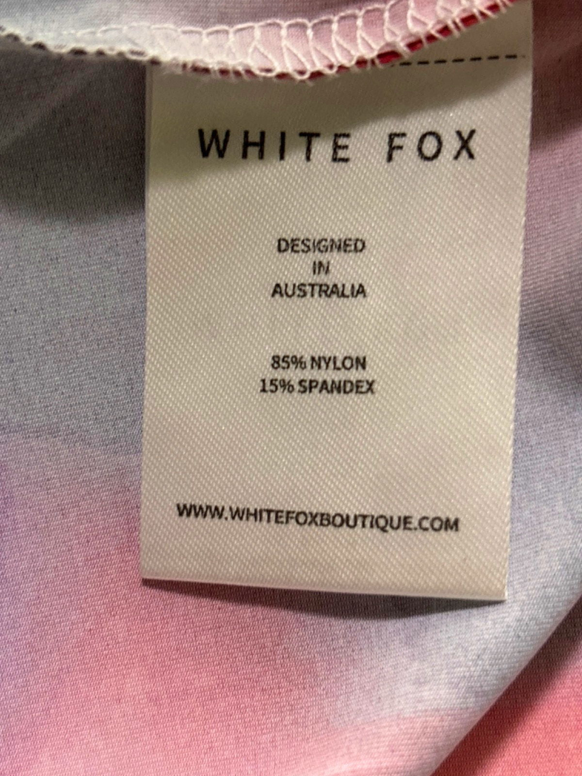 White Fox Multicolour Abstract Long Sleeve Top S