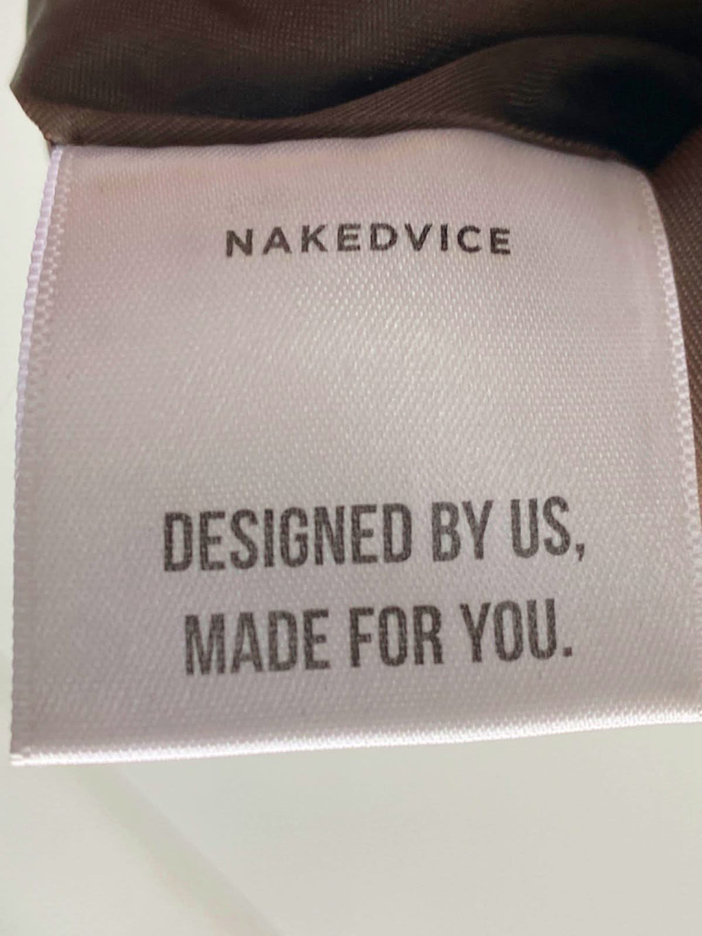 Nakedvice Brown Faux Leather Mini Skirt XS