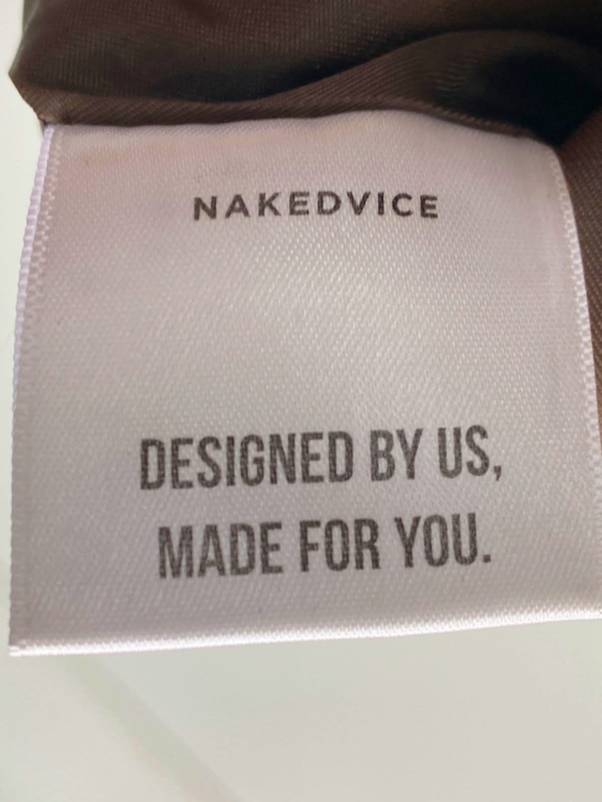 Nakedvice Brown Faux Leather Mini Skirt XS