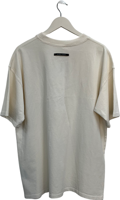 Milana Cream Lemon Heavyweight T Shirt UK L