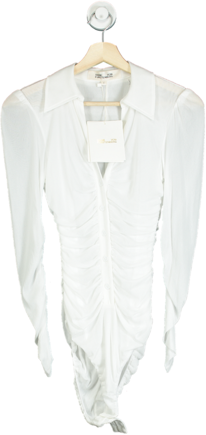 Diane Von Furstenberg Ivory Giorgi Bodysuit UK S