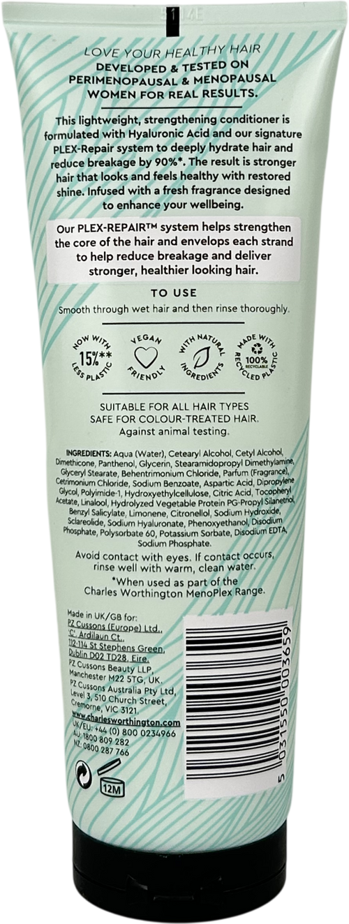 charles worthington Menoplex Repairing Conditioner 250ml
