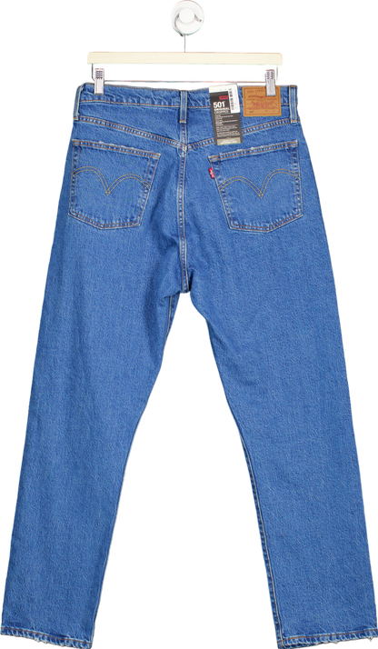 Levi's Blue 501 Original Cropped Jeans 32 x 28