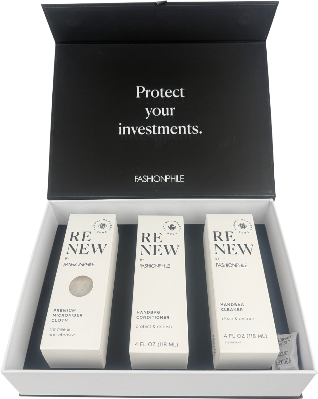 Fashionphile Black Renew Handbag Cleaning Kit. One Size