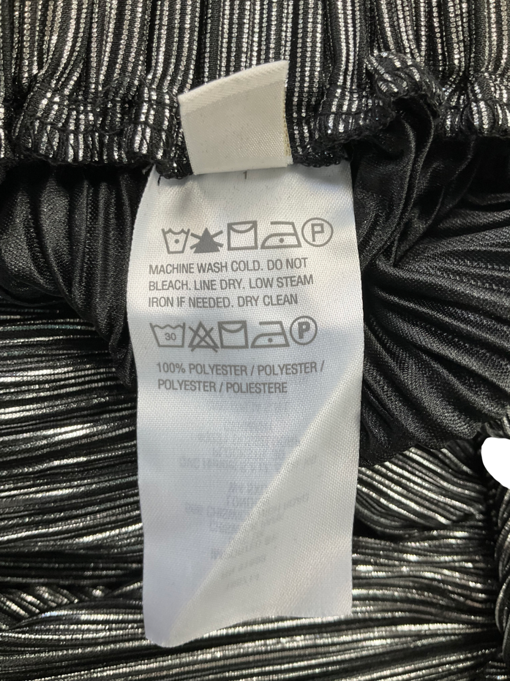 Dannii Minogue Pleated Metallic Trousers UK 12