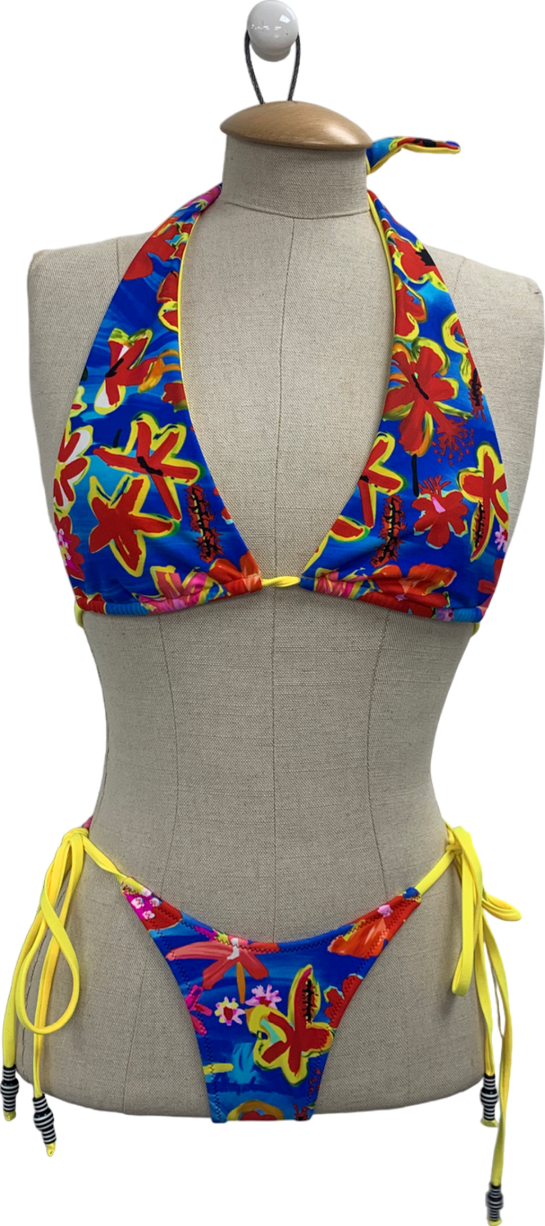 goldoie Multicoloured Amelie Halter Top / Paradise Island UK XS