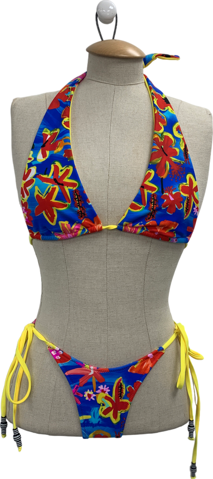 goldoie Multicoloured Amelie Halter Top / Paradise Island UK XS